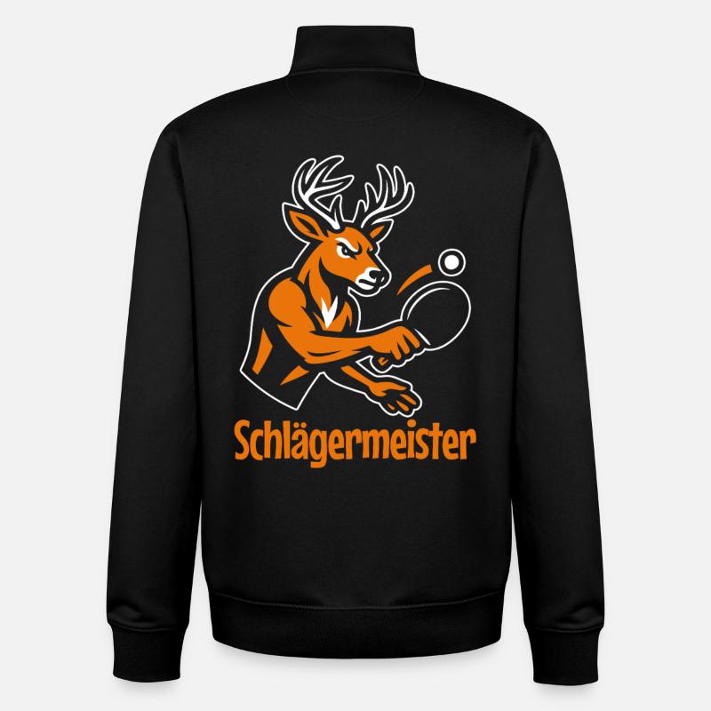 Table tennis racket master - Unisex Organic Zip Sweatshirt by Stanley/Stella - black