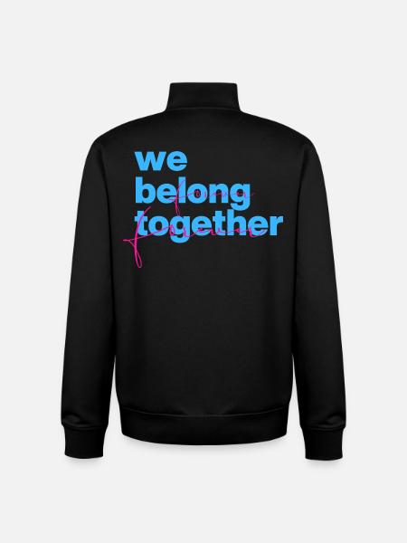 We Belong Together Forever - Unisex Organic Zip Sweatshirt by Stanley/Stella - black