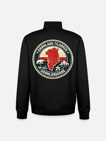 Kalaallit Nunaat Self-Determination International Law - Unisex Organic Zip Sweatshirt by Stanley/Stella - black