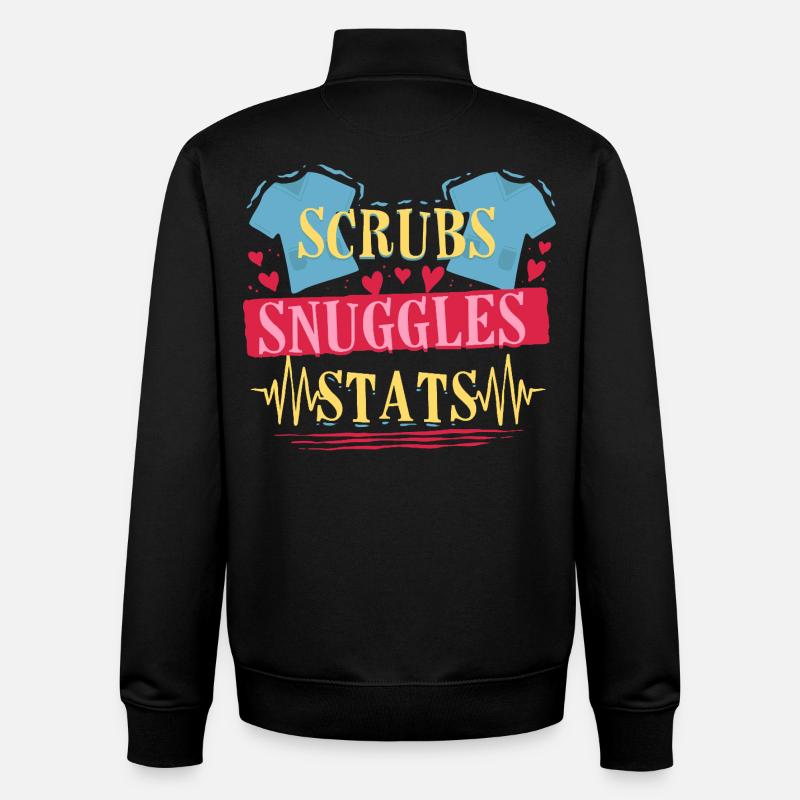 NICU Krankenschwester - Unisex Organic Zip Sweatshirt von Stanley/Stella - Schwarz
