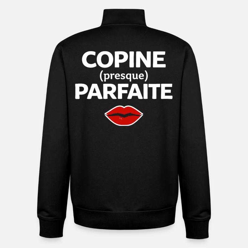 Perfekte Freundin, Humor, Geschenkidee, Frau - Unisex Organic Zip Sweatshirt von Stanley/Stella - Schwarz