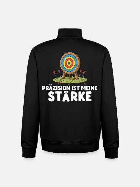 Precision is my strength - Archery - Unisex Organic Zip Sweatshirt by Stanley/Stella - black