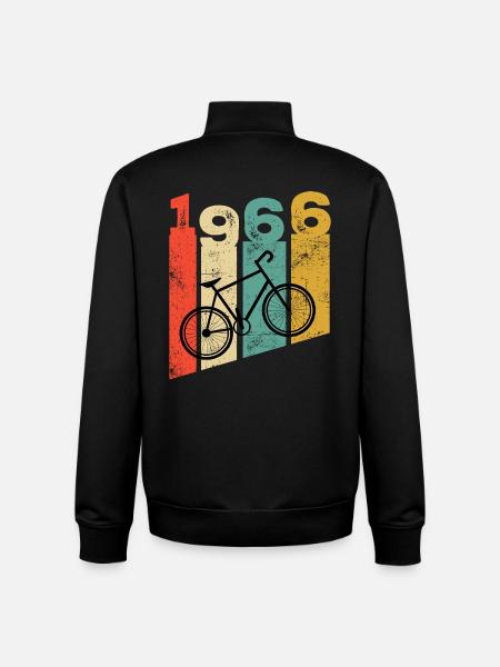 Millésime 1966 - Sweat zippé unisexe en coton bio Stanley/Stella - noir