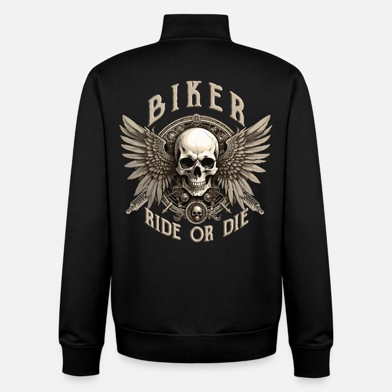 BIKER - Unisex Organic Zip Sweatshirt von Stanley/Stella - Schwarz