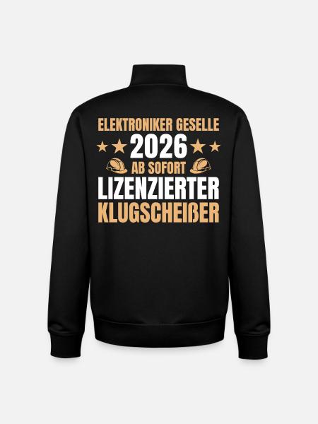 Electronics Technician Journeyman 2026 Completed Training - Unisex Organic Zip Sweatshirt by Stanley/Stella - black