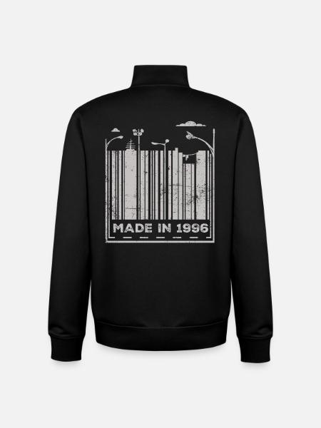 Fabriqué en 1996 - Sweat zippé unisexe en coton bio Stanley/Stella - noir
