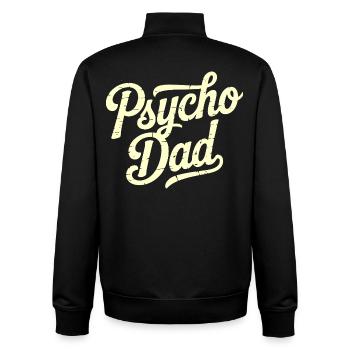 Scénario vintage de Psycho Dad - Sweat zippé unisexe en coton bio Stanley/Stella - noir - Dos - AI Model Male 185 light (185cm)