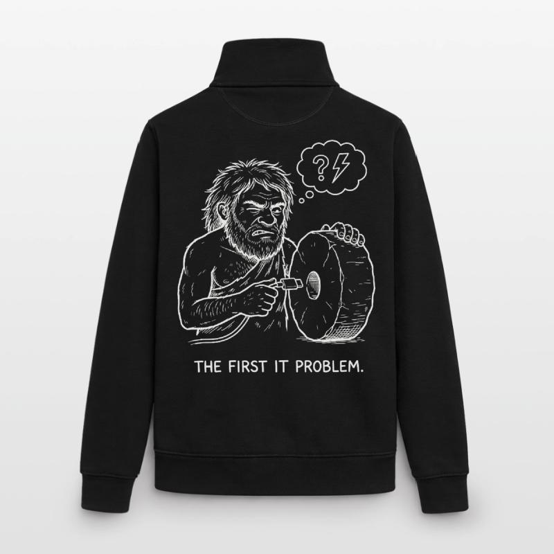 The First IT Problem Unisex Organic Zip Sweatshirt von Stanley/Stella