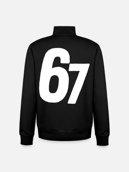 67 Six Sept - Sweat zippé unisexe en coton bio Stanley/Stella - noir