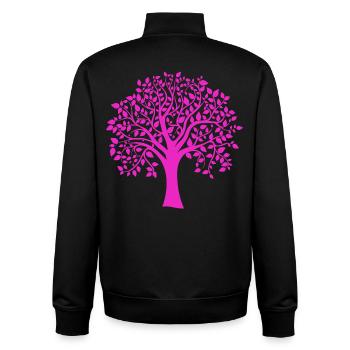 Silhouette de base à imprimé Jumbo Rose Jumbo - Sweat zippé unisexe en coton bio Stanley/Stella - noir - Dos - AI Model Male 185 light (185cm)