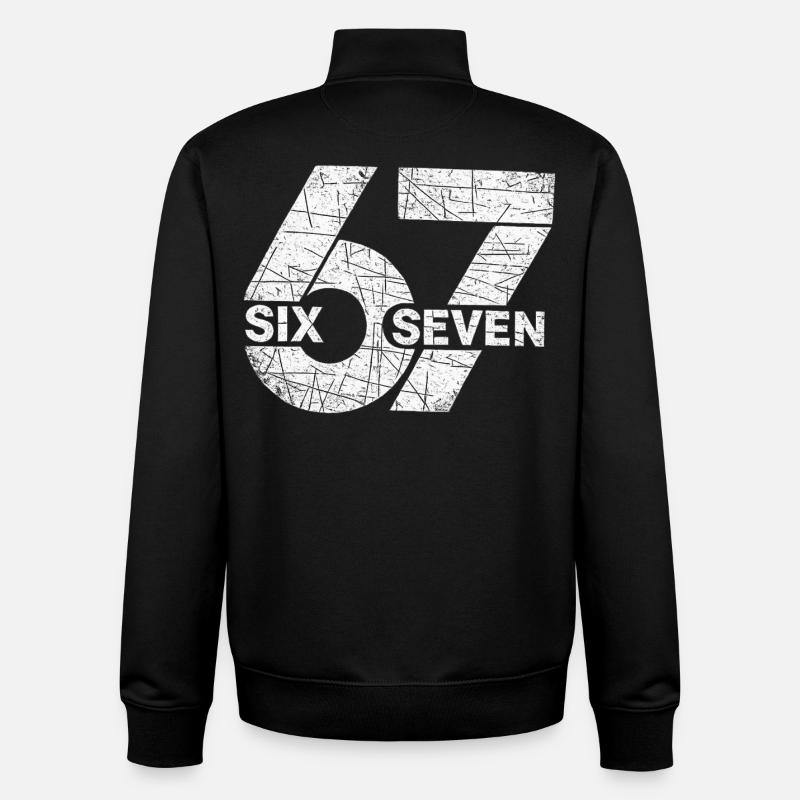 67 Six Seven - Unisex Organic Zip Sweatshirt von Stanley/Stella - Schwarz