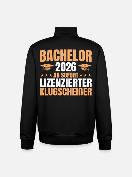 Bachelortitel_2026_Bachelorpruefung_bestandener - Unisex Organic Zip Sweatshirt by Stanley/Stella - black
