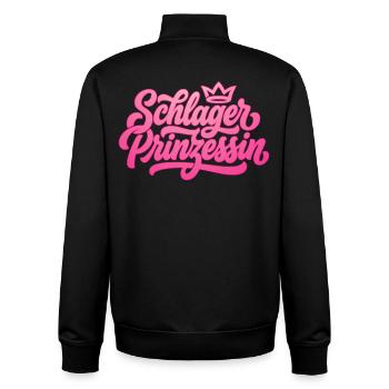 Schlagerprinzessin - Schlager Prinzessin - Sweat zippé unisexe en coton bio Stanley/Stella - noir - Dos - AI Model Male 185 light (185cm)