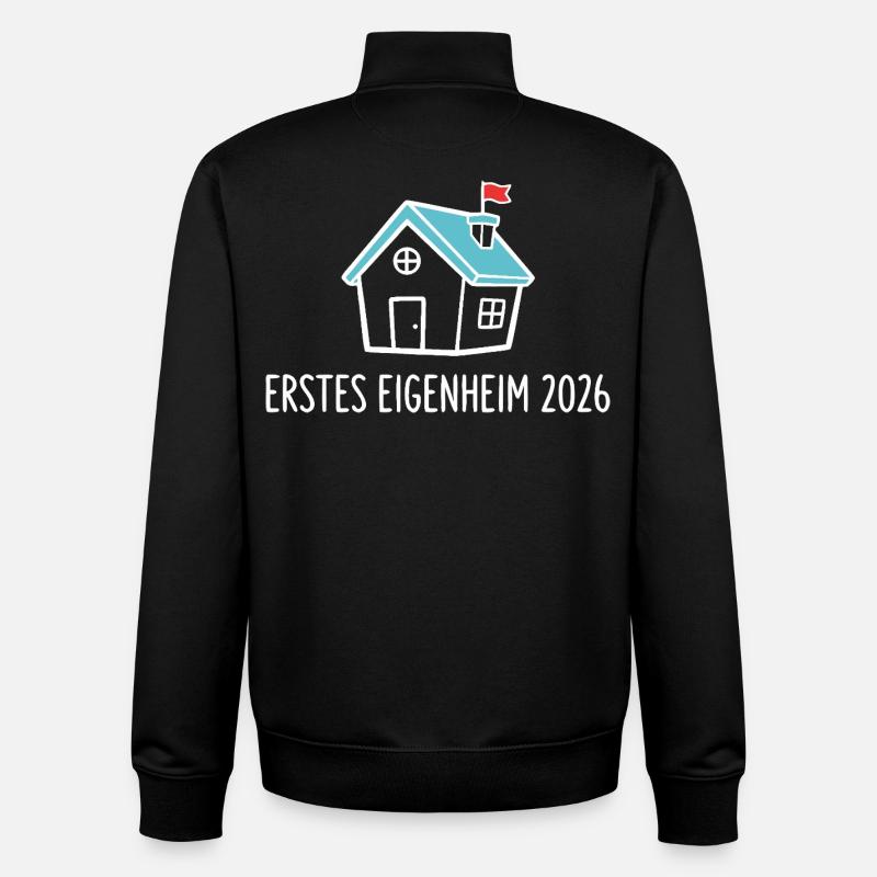 Home ownership 2026 – House construction - Unisex Organic Zip Sweatshirt by Stanley/Stella - black