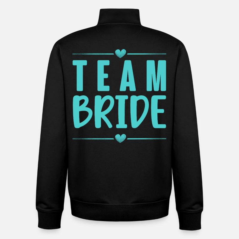 Team Braut JGA - Unisex Organic Zip Sweatshirt von Stanley/Stella - Schwarz
