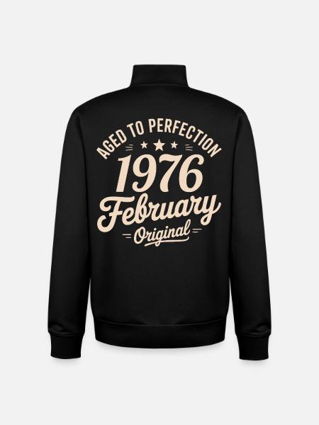 Février 1976 - February 1976 - Unisex Organic Zip Sweatshirt by Stanley/Stella - black