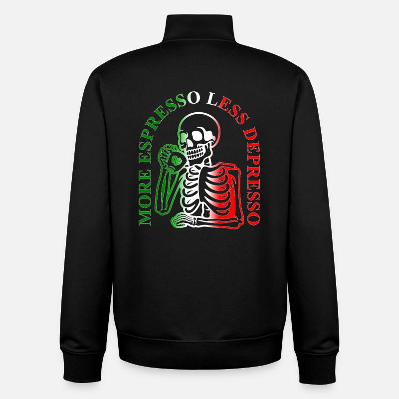 Espresso - Unisex Organic Zip Sweatshirt von Stanley/Stella - Schwarz