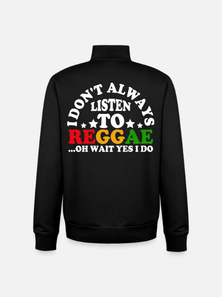 N’écoutez pas le cercle reggae - Sweat zippé unisexe en coton bio Stanley/Stella - noir