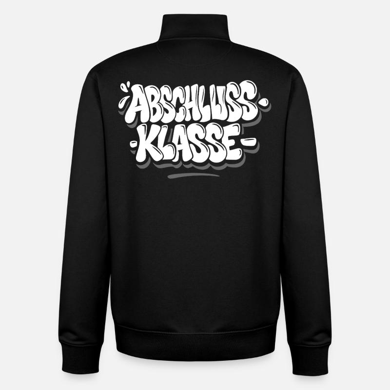 Graduating Class Graffiti - Unisex Organic Zip Sweatshirt by Stanley/Stella - black