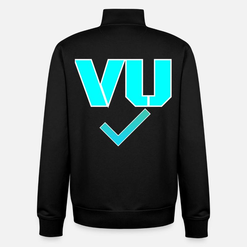 Vu - Sweat zippé unisexe en coton bio Stanley/Stella - noir