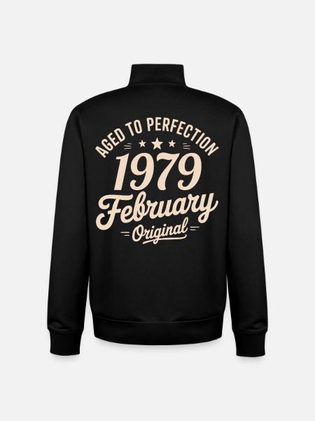 Février 1979 - February 1979 - Sweat zippé unisexe en coton bio Stanley/Stella - noir