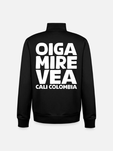 Oiga, Mire, Vea in white - Unisex Organic Zip Sweatshirt by Stanley/Stella - black