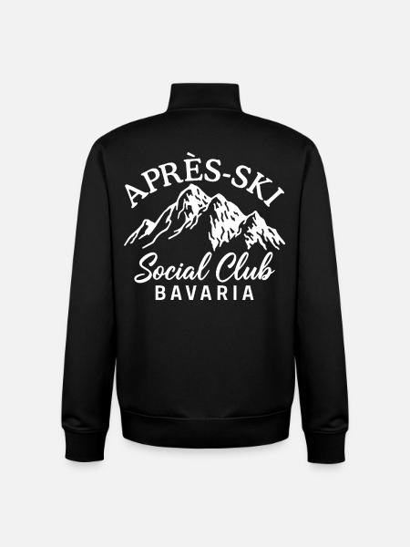 Après Ski Social Club Bavaria - Unisex Organic Zip Sweatshirt by Stanley/Stella - black