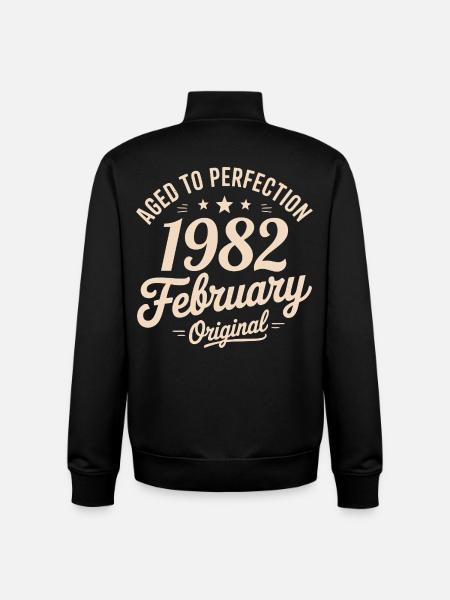 Février 1982 - February 1982 - Unisex Organic Zip Sweatshirt by Stanley/Stella - black