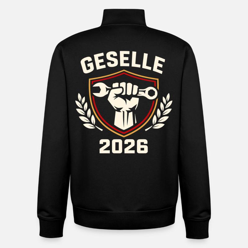 Journeyman 2026 screwed, sweated, won - Unisex Organic Zip Sweatshirt by Stanley/Stella - black