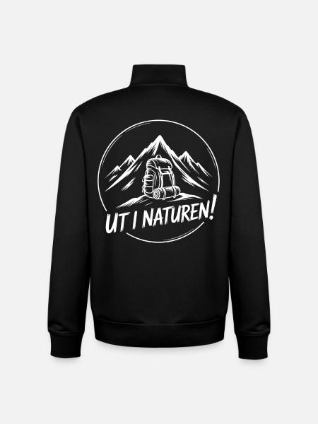 Adventure Backpacking Hiking - Unisex Organic Zip Sweatshirt by Stanley/Stella - black