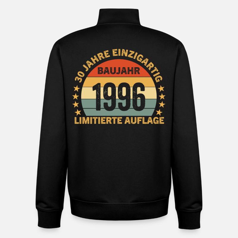 30 ANS D’ÉDITION LIMITÉE UNIQUE - Sweat zippé unisexe en coton bio Stanley/Stella - noir