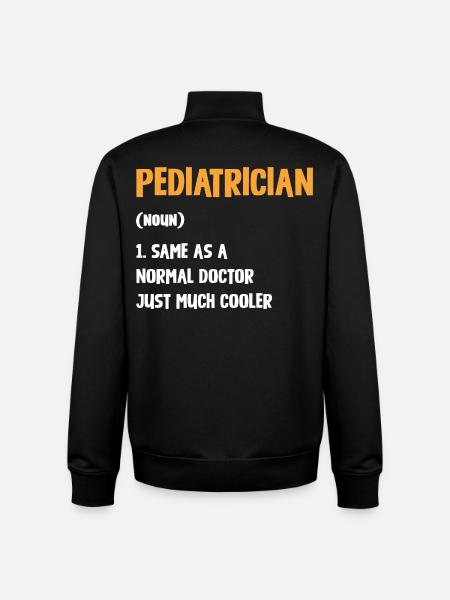 Pediatrician with extra style - Unisex Organic Zip Sweatshirt by Stanley/Stella - black