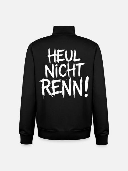 Don't cry Run! - Unisex Organic Zip Sweatshirt by Stanley/Stella - black
