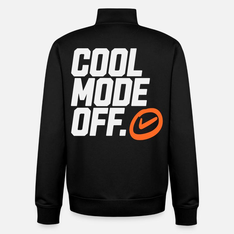 Cool mode from logo - Unisex Organic Zip Sweatshirt by Stanley/Stella - black