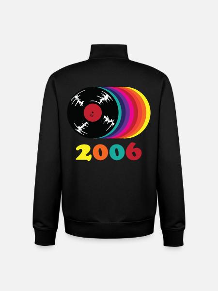 Millésime 2006 - Sweat zippé unisexe en coton bio Stanley/Stella - noir