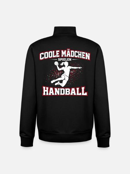 Handball Mädchen Spruch Geschenk - Unisex Organic Zip Sweatshirt von Stanley/Stella - Schwarz