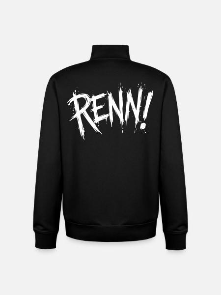 Run! (Running, running, jogging, runner) - Unisex Organic Zip Sweatshirt by Stanley/Stella - black