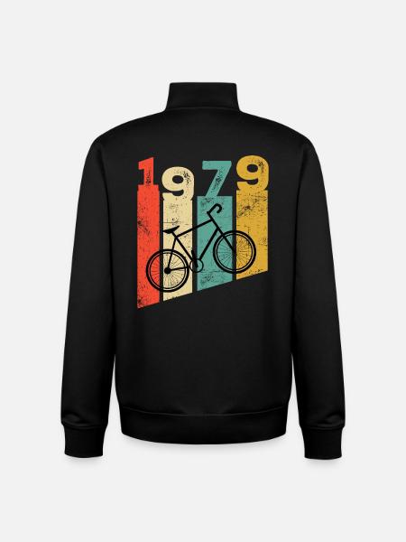 Millésime 1979 - Sweat zippé unisexe en coton bio Stanley/Stella - noir