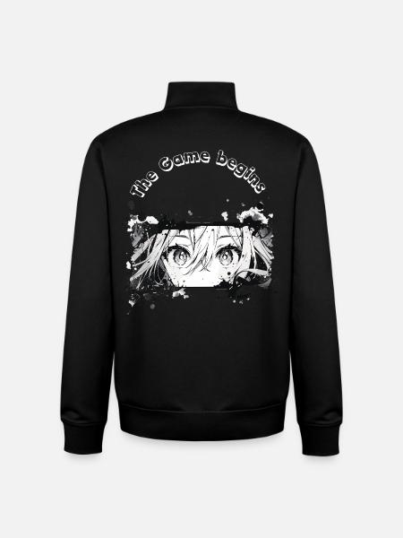 Gaming Anime Gift Idea - Unisex Organic Zip Sweatshirt by Stanley/Stella - black