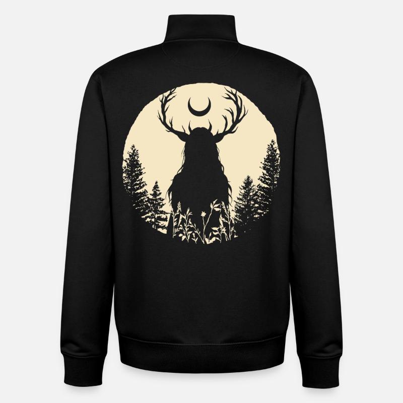 Moon Witch Moonwitch - Unisex Organic Zip Sweatshirt by Stanley/Stella - black
