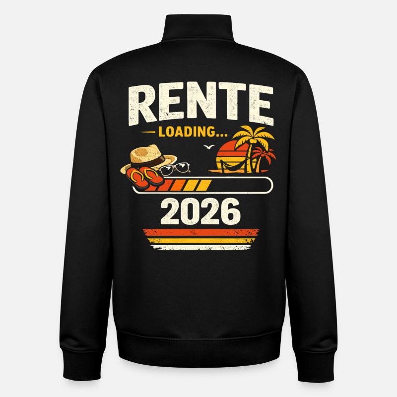 Pension loading 2026 - Unisex Organic Zip Sweatshirt by Stanley/Stella - black