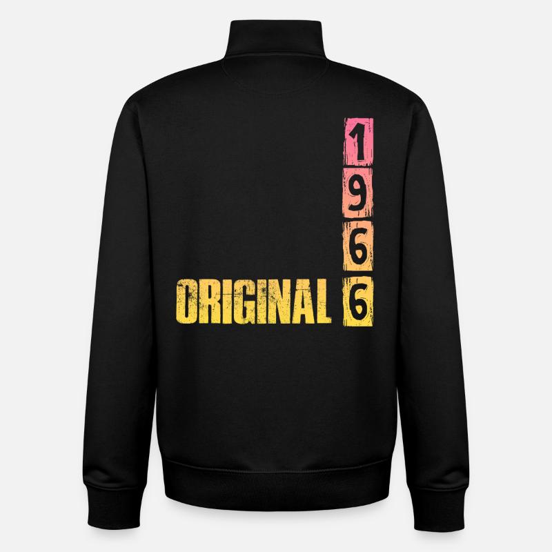 Original 1966 - Unisex Organic Zip Sweatshirt von Stanley/Stella - Schwarz