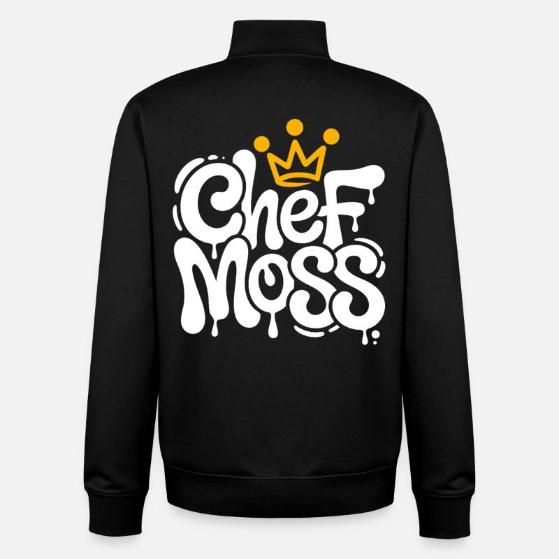 Chef Moss - Unisex Organic Zip Sweatshirt by Stanley/Stella - black
