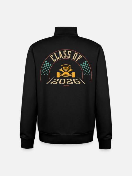 Class Of 2026 (Abschlussklasse Zieleinfahrt / 4C) - Unisex Organic Zip Sweatshirt von Stanley/Stella - Schwarz