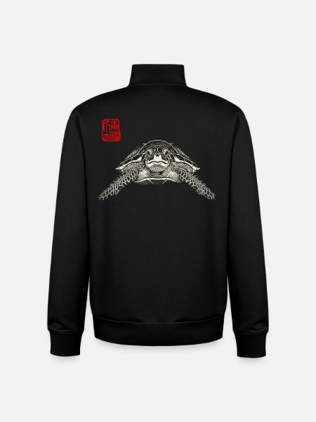Turtle Asian - Unisex Organic Zip Sweatshirt by Stanley/Stella - black