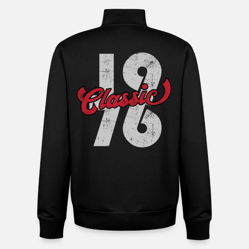 Classic 1976 - Unisex Organic Zip Sweatshirt von Stanley/Stella - Schwarz