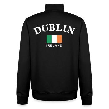 Dublin, Irland - Unisex Organic Zip Sweatshirt von Stanley/Stella - Schwarz - Hinten - AI Model Male 185 light (185cm)