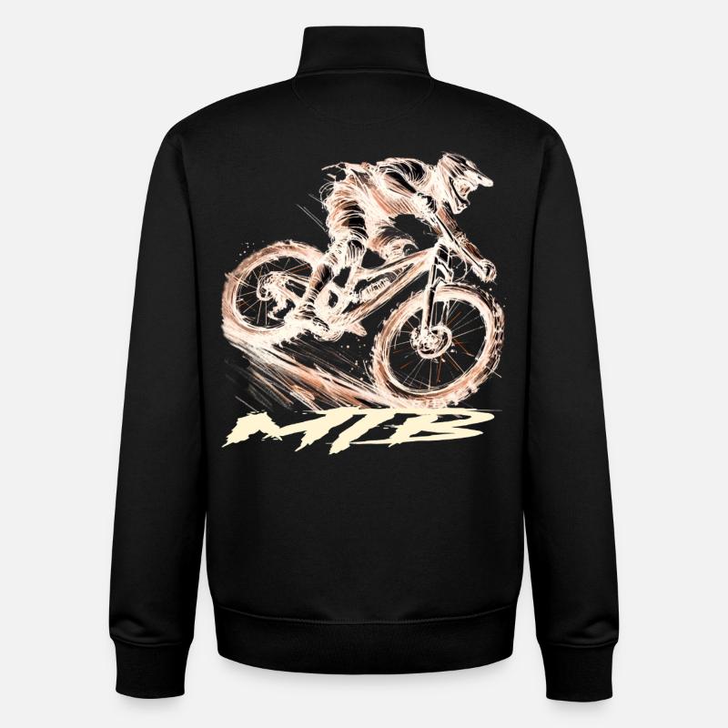 MTB - Unisex Organic Zip Sweatshirt von Stanley/Stella - Schwarz