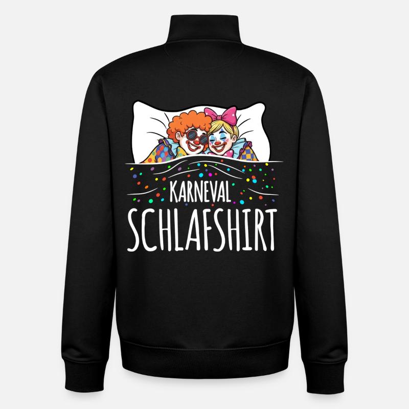 Carnival Sleep Shirt - Unisex Organic Zip Sweatshirt by Stanley/Stella - black