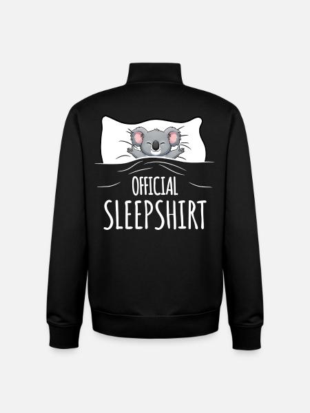 Koala Sleepshirt - Unisex Organic Zip Sweatshirt von Stanley/Stella - Schwarz